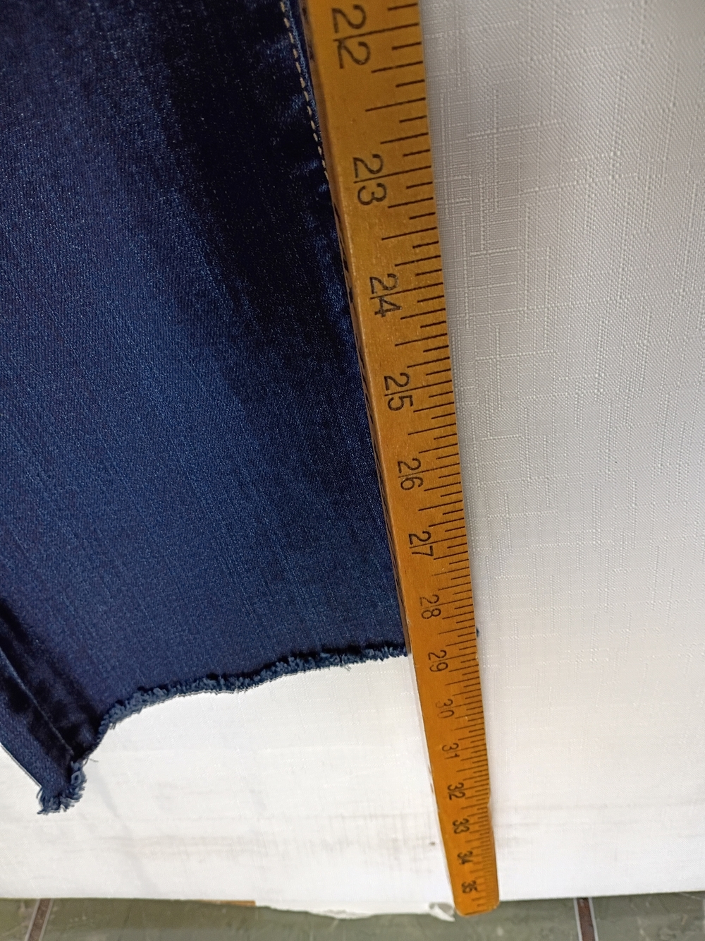 Women's Seven 7 Tummy Toner Cuff High Rise-Slim Straight Jeans Size 14 - Picture 9 of 12